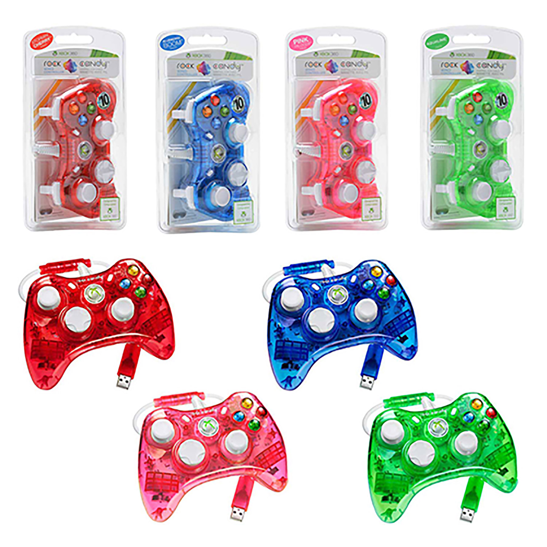 pdp rock candy wired controller for xbox 360
